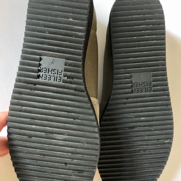 EUC Eileen Fisher Suede & Mesh Pull-Ons Size 7 - Picture 4 of 5